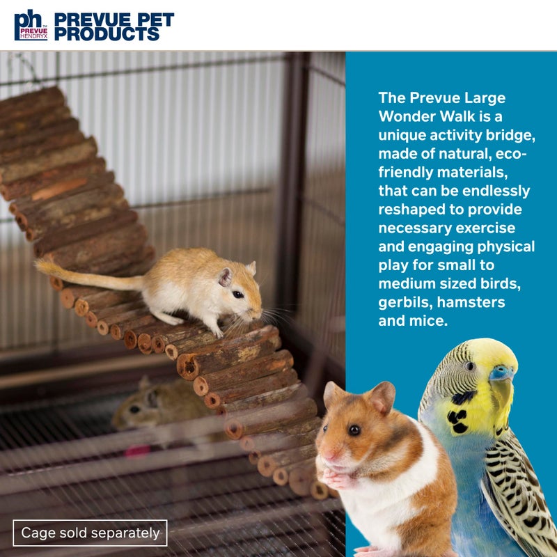 Prevue Pet Toy NAT Wonder Walk Bird Ladder, Large (62809),Brown - Image 2